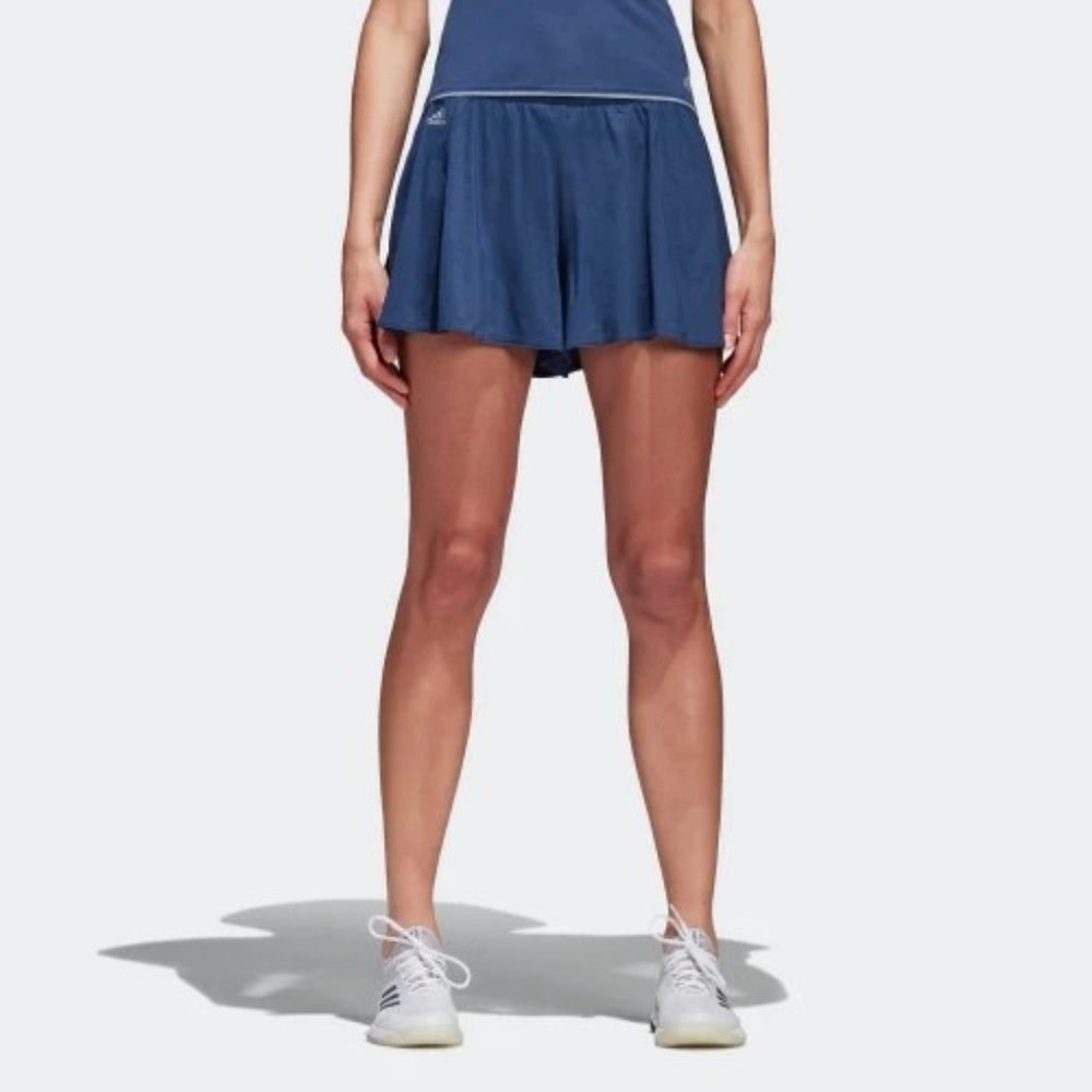 Adidas Melbourne Women's Tennis Hosenrock Athletic Workout Shorts L Blue CE0398 - Picture 3 of 12